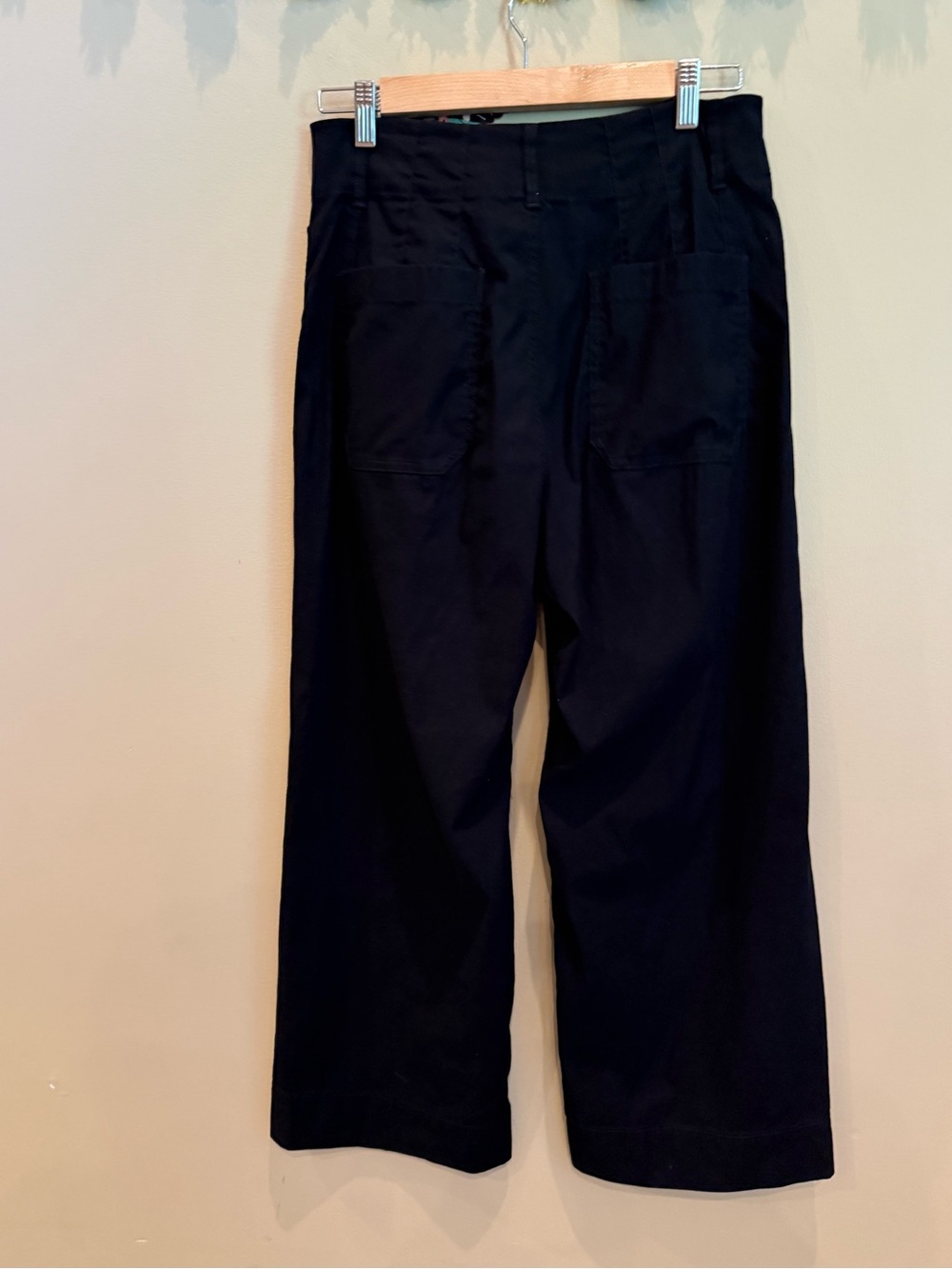 Maeve The Colette Black High-Rise Wide-Leg Pants in Magic Fabric - Picture 8 of 14
